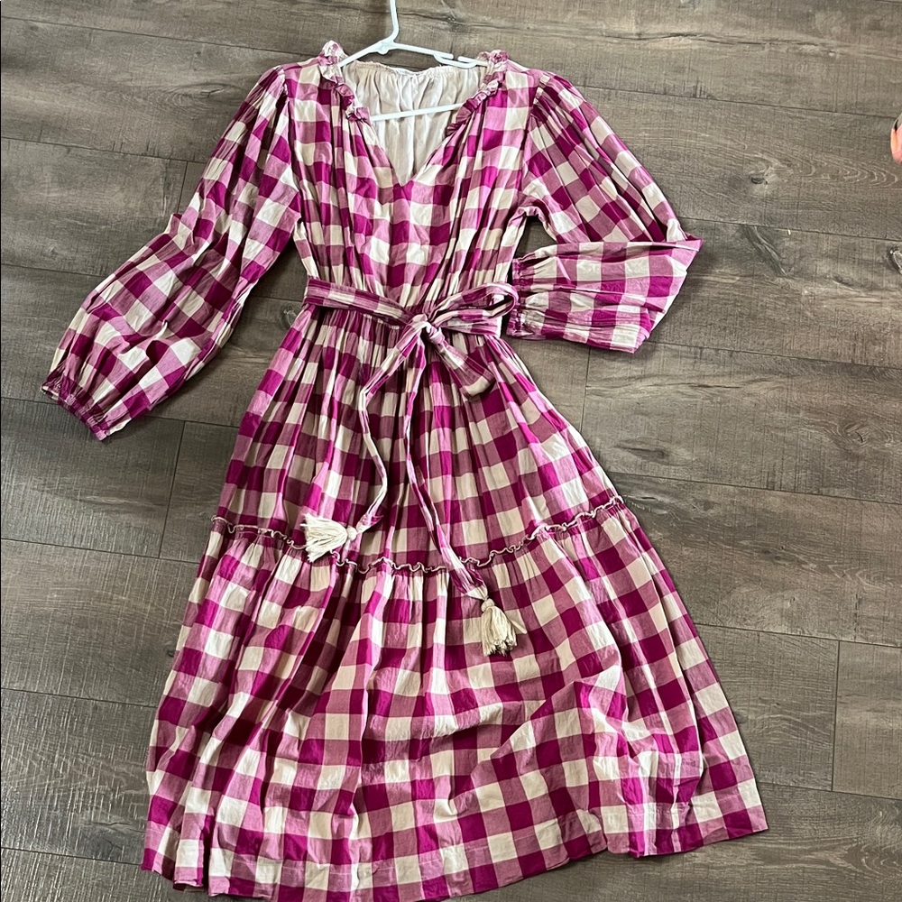 Mille Dress - Berry Gingham - size XS